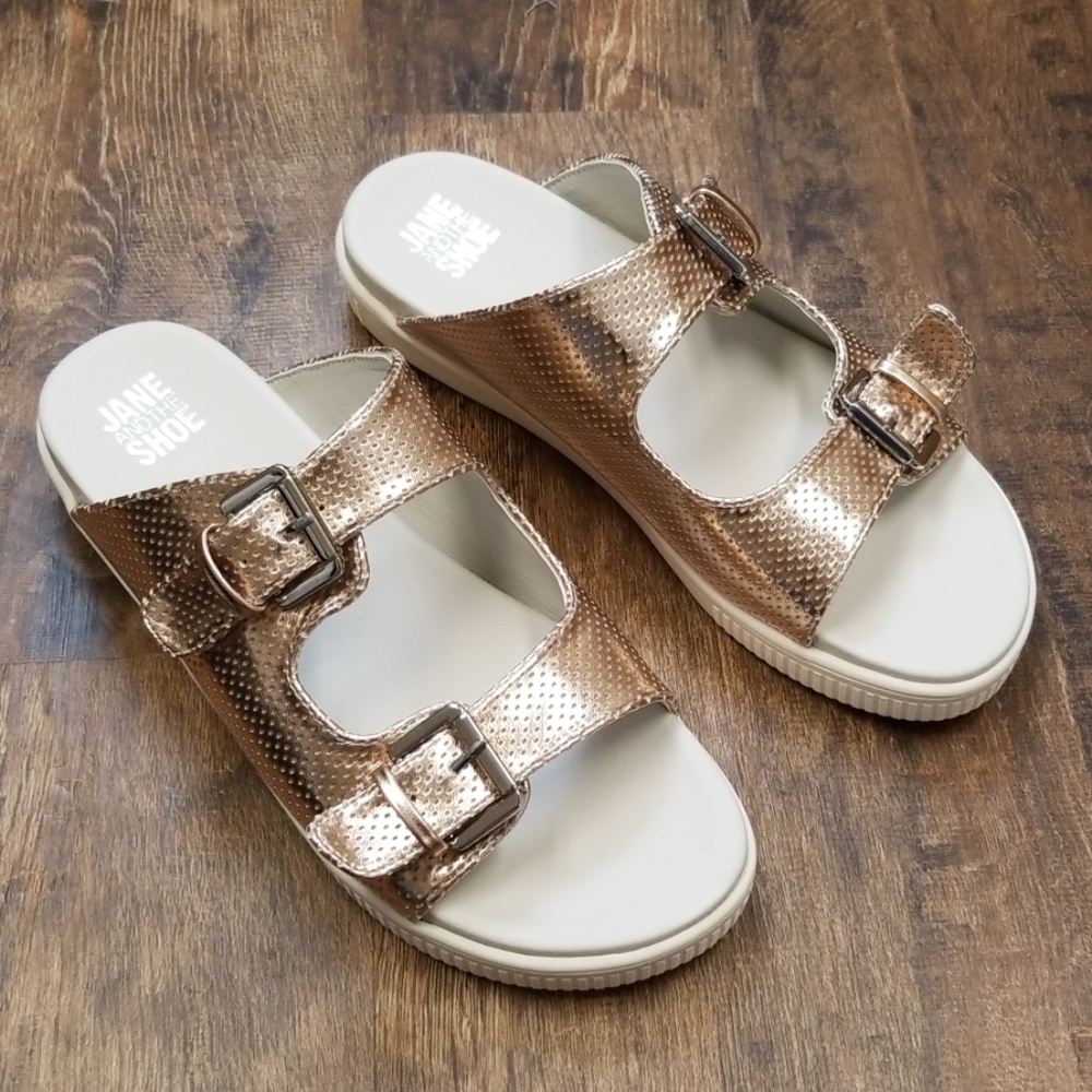 Joey Slide Sandal by Jane and the Shoe - Picture 1 of 4